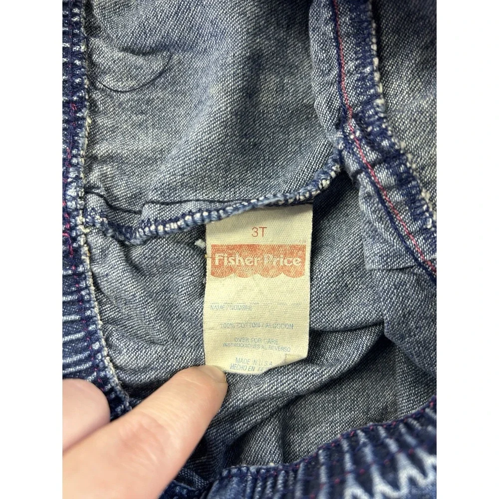 Vintage 90s Fisher Price Toddler Jeans Size Roughly 3T
